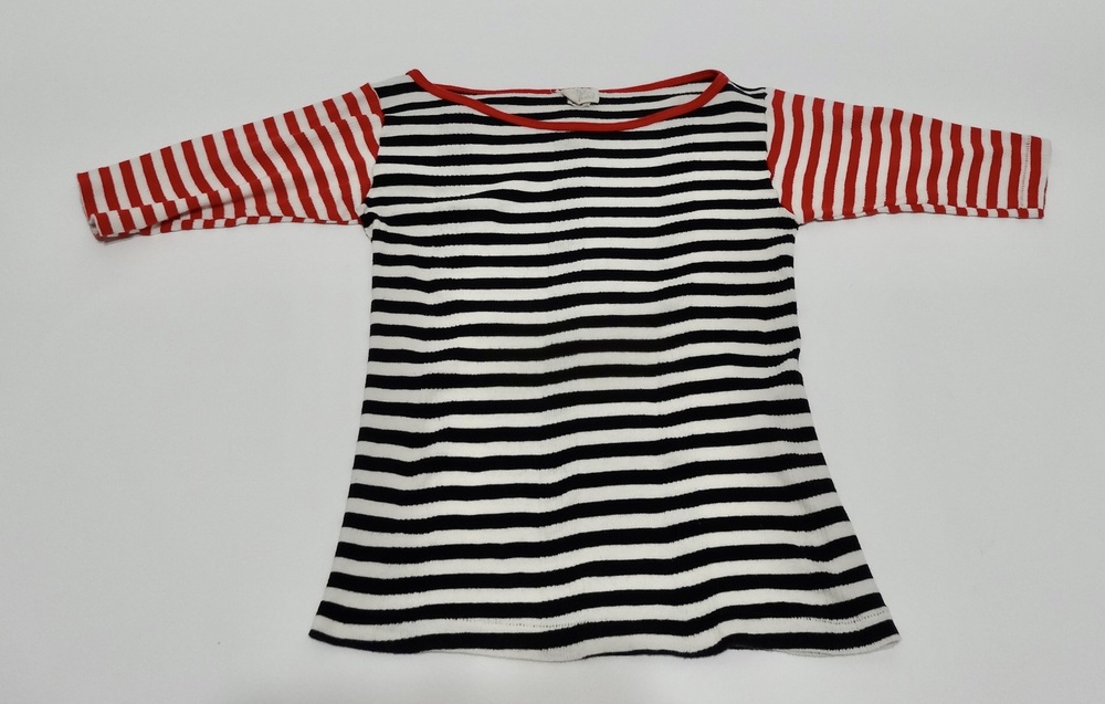 Gravel & Gold Robert P Miller 100% Cotton Black, Red & White Stipe Shirt Size M